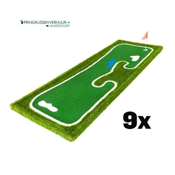 Midgetgolf matten Set - 9 holes Midgetgolf matten Set - 9 holes